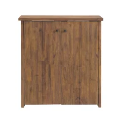 31" Bethel Acacia Wood Shoe Cubbie Storage Cabinet Natural - Alaterre Furniture -Storage Store GUEST 4bff01c2 8d47 42ee 845e 83823c180b3e