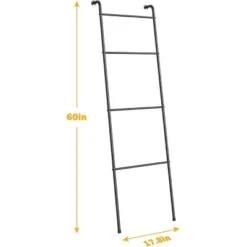 NEX 4 Tier Ladder Style Towel Rack Black