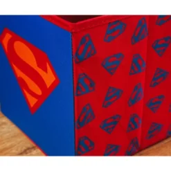 Ukonic DC Comics Superman Logo Storage Bin Cube Organizer | 11 Inches -Storage Store GUEST 4faf54fb 8c58 4668 bd08 6db60122c2df