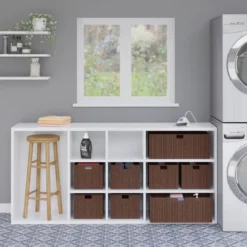 3pc Tessa Woven Rope 2 Small And 1 Large Basket Set Walnut - Winsome -Storage Store GUEST 502334ee 0e74 4223 8178 6bd92659f990