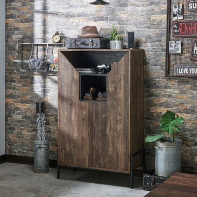 Vargo Storage Cabinet Reclaimed Oak - HOMES: Inside + Out 2 Vargo Storage Cabinet Reclaimed Oak - HOMES: Inside + Out - Image 2