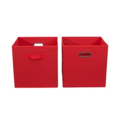 Household Essentials 2pc 12" X 13" Fabric Storage Bin Set 11 Household Essentials 2pc 12" X 13" Fabric Storage Bin Set -Storage Store GUEST 50b64fae 7769 4ac0 9f63 2948770089d8