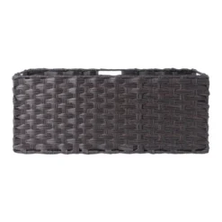 3pc Melanie Woven Fiber 2 Small And 1 Large Basket Set Chocolate - Winsome -Storage Store GUEST 51c52579 8202 47d4 b47a a6a3b645c755