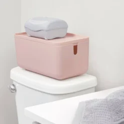 Cade Lidded Storage Bin Blush - IDESIGN -Storage Store GUEST 53c1b347 c4cc 48dd acdf 9e8788e9f6a2