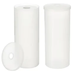 MDesign Toilet Tissue Roll Holder Canister Stand, Stores 3 Rolls, 2 Pack -Storage Store GUEST 53f4c584 c0aa 41d9 a874 d787d9a298ab