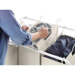 Whitmor Retro Triple Laundry Sorter White -Storage Store GUEST 5882fef0 07cd 4fc4 a2c8 931a00c0710b