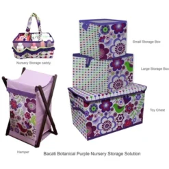 Bacati - Botanical Purple Storage Caddy -Storage Store GUEST 5a6f0f82 049c 4893 aa07 0b2d0a88d01d