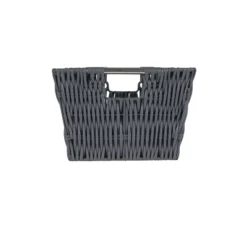 Simplify 3pc Rattan Tote Set With Sterling Silver Handles Charcoal -Storage Store GUEST 5b57dfff 3af7 4a3f 9840 bd183fe51468