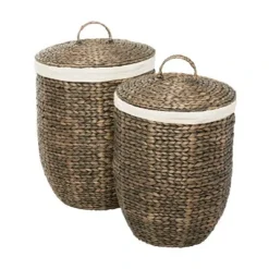 Set Of 2 Sea Grass Storage Baskets Khaki - Olivia & May -Storage Store GUEST 5d5b061d 2080 4cbe 9664 f8b9f7b7e680