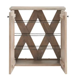 31" Castleton Mango Wood Shoe Cubbie Storage Cabinet Driftwood - Alaterre Furniture -Storage Store GUEST 61202b6d c568 4101 8701 ac7dc8a87370