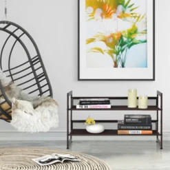 Tangkula Iron Shoe Shelf 2/3/4-Tier Space Saving Layered Shoes Shelving Shoes Storage Organizer 14 Tangkula Iron Shoe Shelf 2/3/4-Tier Space Saving Layered Shoes Shelving Shoes Storage Organizer -Storage Store GUEST 614f491b 943f 41e6 b7e1 a43c481cbb32