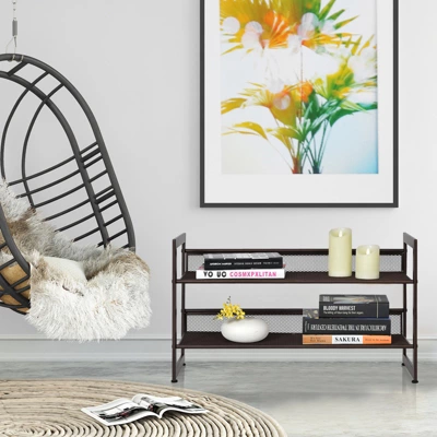 Tangkula Iron Shoe Shelf 2/3/4-Tier Space Saving Layered Shoes Shelving Shoes Storage Organizer 3 Tangkula Iron Shoe Shelf 2/3/4-Tier Space Saving Layered Shoes Shelving Shoes Storage Organizer - Image 3