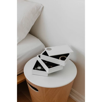Spindle Jewelry Storage Box White - Umbra 9 Spindle Jewelry Storage Box White - Umbra - Image 9