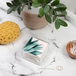 Gale Switzer Agave Flare II Peach Acrylic Box - Deny Designs -Storage Store GUEST 63800b1e 77fa 452b b079 bc74dbb76975