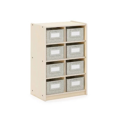 Guidecraft EdQ 8 Cubby Bin Storage Organizer - 30" 3 Guidecraft EdQ 8 Cubby Bin Storage Organizer - 30" - Image 3