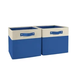 2pc Kids' 10.5" Two-Toned Folding Storage Bin Set - RiverRidge Home -Storage Store GUEST 67ff2a3e 483e 47b6 bbbf d3ff3cb9f26a