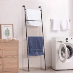 NEX 2pk 4 Tier Ladder Style Towel Racks Black 8 NEX 2pk 4 Tier Ladder Style Towel Racks Black -Storage Store GUEST 68451694 921a 4351 b030 21e5334cf4e1