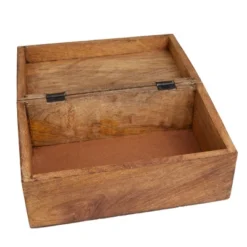 Set Of 3 Rustic Carved Mango Wood Boxes - Olivia & May -Storage Store GUEST 6f361772 e386 4039 8bac 3ddce0d04079