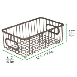 MDesign Metal Bathroom Storage Organizer Basket Bin, 4 Pack 6 MDesign Metal Bathroom Storage Organizer Basket Bin, 4 Pack -Storage Store GUEST 706570e8 5adf 42f5 9aee b57a7e1689c7