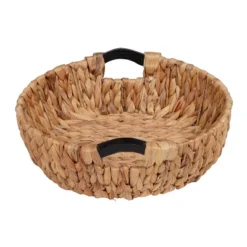 Honey-Can-Do 3pc Round Natural Baskets Wood -Storage Store GUEST 75bd367f ef4a 4c5c 935d efb927702bc2