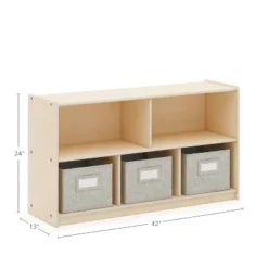 Guidecraft EdQ 2-Shelf 5-Compartment Storage - 24" -Storage Store GUEST 76f1a3f4 f68c 4582 91fa b240f52a43a0