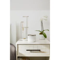 Tesora Jewelry Box White - Umbra -Storage Store GUEST 7bff1d8a 3087 454c a52a 4f45e84ba3a7