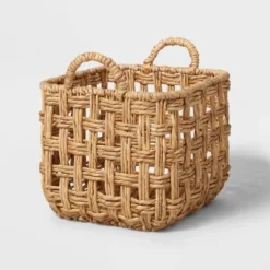 Twisted Open Checkered Weave Milk Crate Natural - Brightroom™ -Storage Store GUEST 7cdb0b06 63dd 4c9e 9054 23599ff003c3