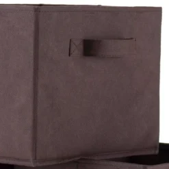 Set Of 6 Capri Foldable Fabric Baskets Chocolate - Winsome -Storage Store GUEST 7d96415e 26e0 49e3 a6c0 c74fb5531928