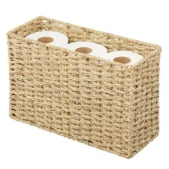 MDesign Large Rustic Woven Seagrass Toilet Tank Bathroom Storage Basket -Storage Store GUEST 817df388 912a 4018 b208 7d83020482c5