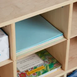 ECR4Kids 20 Cubby Mobile Tray Storage Cabinet, 4x5, Classroom Furniture, Natural -Storage Store GUEST 83212418 5227 48ed 9b9e 8b67ab59e7a3