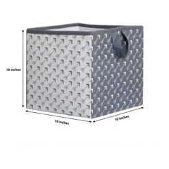 Bacati - Playful Fox Gray/white Arrow Storage Box Small -Storage Store GUEST 85af385c 217c 48c1 bcbe 2b0855a1a035