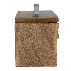 Scroll Carved Trinket Box Mango Wood & Metal - Foreside Home & Garden -Storage Store GUEST 86a7a2ea b4c9 4e71 b3ca 938f4cca4934