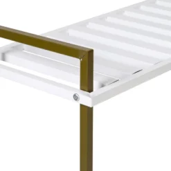 Honey-Can-Do 2 Tier Square Tube Shoe Rack Olive And White -Storage Store GUEST 86a95360 85a6 4d17 9803 035829acd5fb