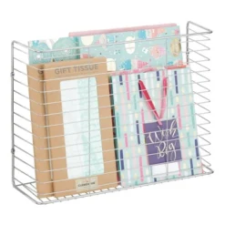 MDesign Metal Wall Mount Magazine Holder, Storage Organizer Rack -Storage Store GUEST 86eea313 560f 49d7 8ee9 a680494c90a1