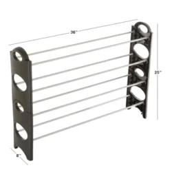 Hastings Home Space Saver Shoe Rack – 4-Tier Stackable Shoe Storage And Organizer