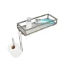 Honey-Can-Do Over-The-Toilet Paper And Storage Tray Silver