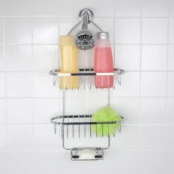 Home Basics Chrome Plated Steel Shower Caddy -Storage Store GUEST 8cc0975f c0d5 4839 bbee 86756b653950