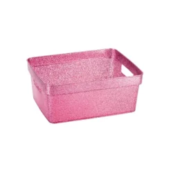 Simplify 3pk Small Glitter Totes Pink