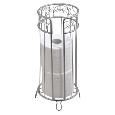 MDesign Decorative Metal Toilet Paper Storage Holder Stand, 3 Rolls 14 MDesign Decorative Metal Toilet Paper Storage Holder Stand, 3 Rolls - Image 14