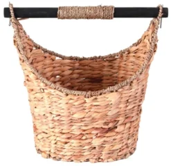 Vintiquewise Rustic Water Hyacinth Vanity Bathroom Set, Set Of 4 - Magazine Basket, Tissue Roll Holder, Tissue Box Cover, And Wastebasket -Storage Store GUEST 90b8ed82 0b5c 47a4 ad67 b88912cdfab0