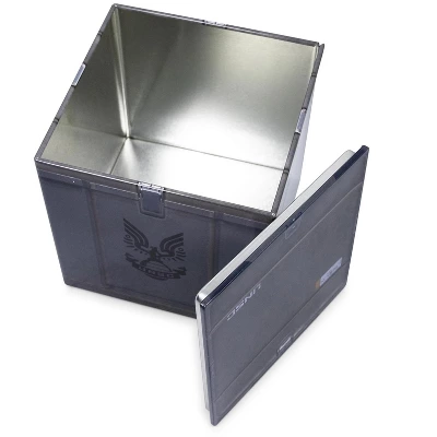 Ukonic Halo UNSC Ammo Crate Tin Storage Box Cube Organizer With Lid | 4 Inches 1 Ukonic Halo UNSC Ammo Crate Tin Storage Box Cube Organizer With Lid | 4 Inches