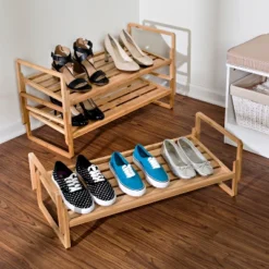 Honey-Can-Do 3 Tier Nest Bamboo Shoe Rack -Storage Store GUEST 95a8dd3d f40c 4fa6 b891 1e3517daed39