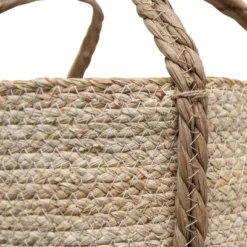 Natural Woven White Seagrass & Rope Basket - Foreside Home & Garden -Storage Store GUEST 9614547c 7cad 4fbd 973a f8f4be163dd9