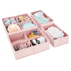 MDesign Kids Fabric Dresser Drawer And Closet Storage Organizer, Set Of 4 -Storage Store GUEST 9733ccda cbbb 4e11 9380 e062eeb56175