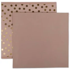 Set Of 4 11" X 11" X 11" Nonwoven Polyester Dots Millennial Square Storage Cube Pink & Gold - Design Imports -Storage Store GUEST 97821370 e224 4b60 8a64 d91ce4e38fca