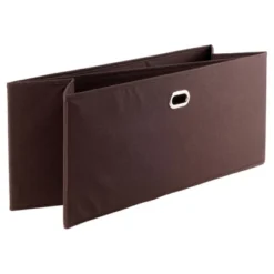 2pc Torino Folding Fabric Basket Chocolate - Winsome