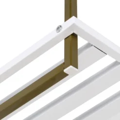 Honey-Can-Do 2 Tier Square Tube Shoe Rack Olive And White -Storage Store GUEST 980b394e 142c 4fa2 b680 b468ce017cb7