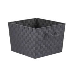 Home Basics X-Large Polyester Woven Strap Open Bin -Storage Store GUEST 98d5cea0 2848 484b a388 9859e7a6f296