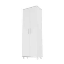 Catalonia 1.0 Mobile Shoe Closet White - Manhattan Comfort -Storage Store GUEST 9cf6c192 1a16 4053 8b40 8631d5f2820d