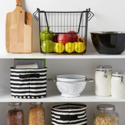 13"x 10"x 11"Large Rectangle Metal Basket Black - Design Imports -Storage Store GUEST 9fcaea73 f5d5 496e a8a7 ba8e26b34754